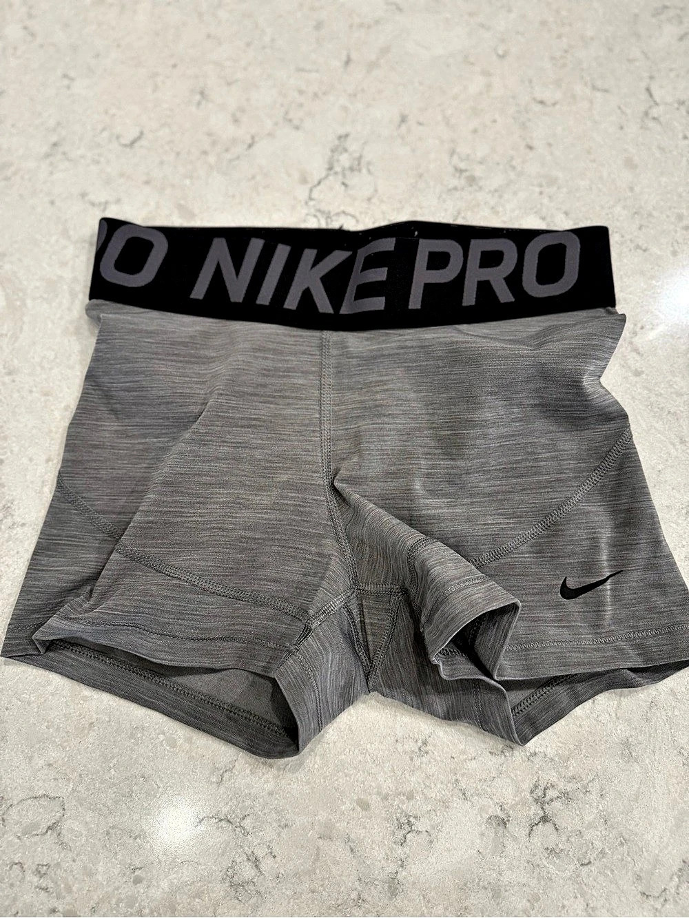 Nike Pro Dri-FIT Gray Black Athletic shorts girls size small